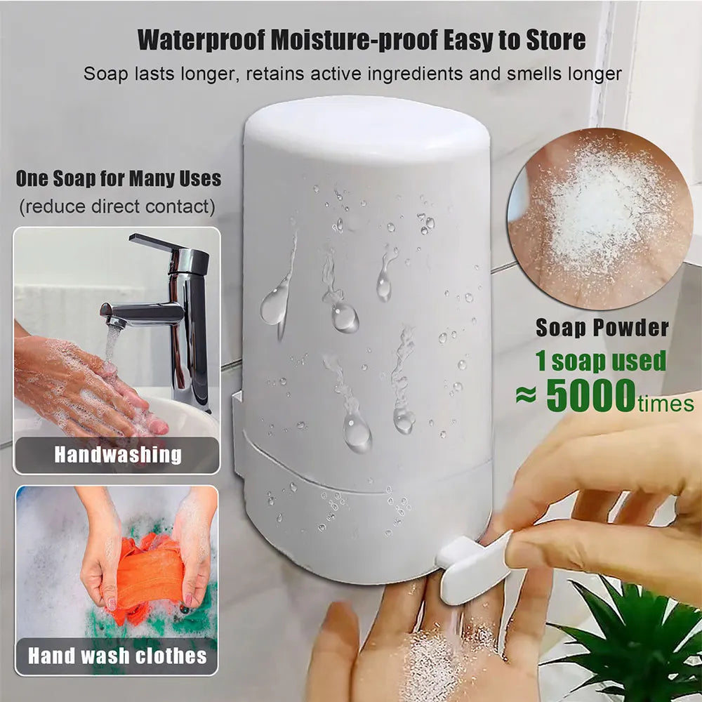 Portable Wall-mounted Soap Powder Grinder Box, Waterproof