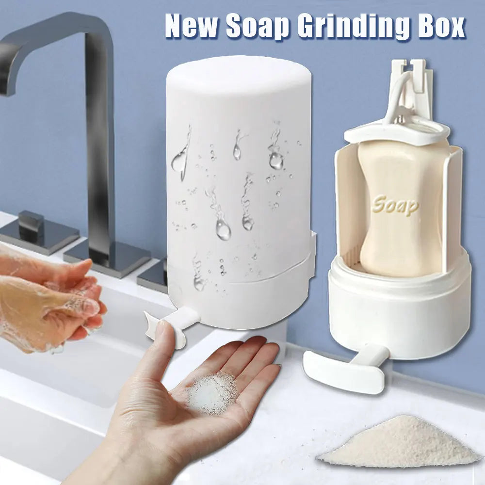 Portable Wall-mounted Soap Powder Grinder Box, Waterproof