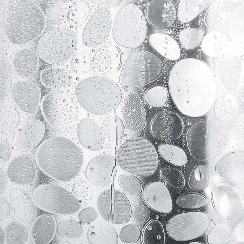 PEVA Pebble Shower Curtain Transparent Lining Waterproof